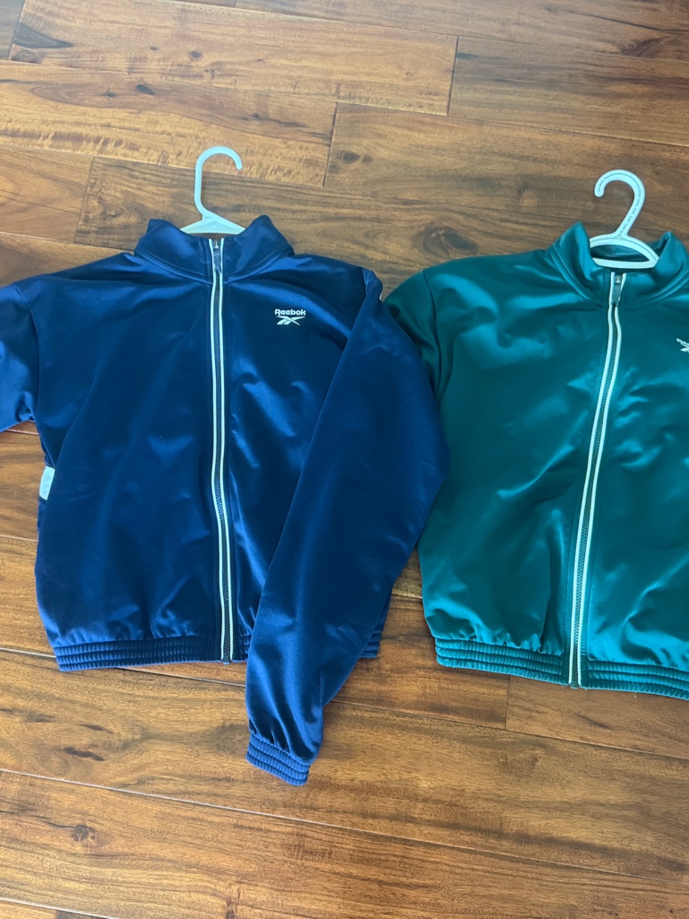 Reebok Women’s Dual Puffer Zip Jackets - Navy & Teal